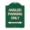 Signmission Angle Parking W/ Bidirectional Arrow Heavy-Gauge Aluminum Sign, 24" x 18", G-1824-24345 A-DES-G-1824-24345 - alternate 1